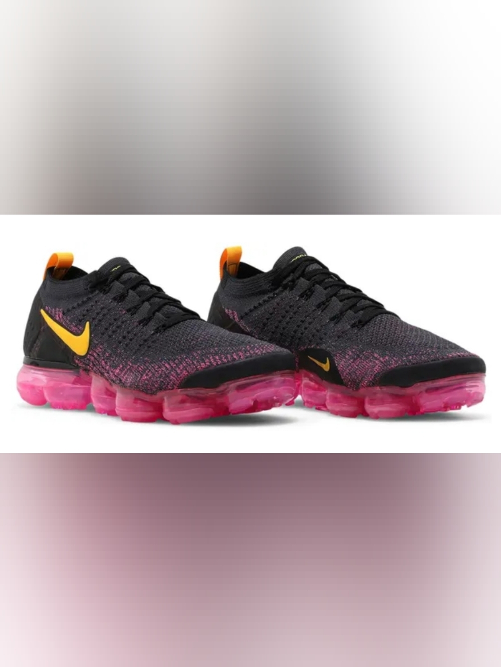 Nike Vapormax Flyknit 2 "Pink Blast"  Sneakers Size 8.5 Used Excellent